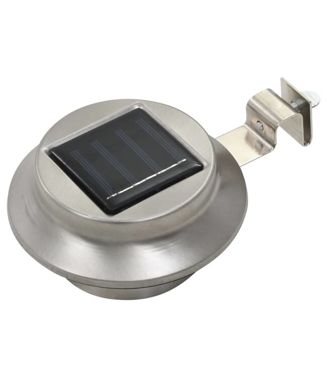 Solarlampen 12 st LED rond 12 cm wit