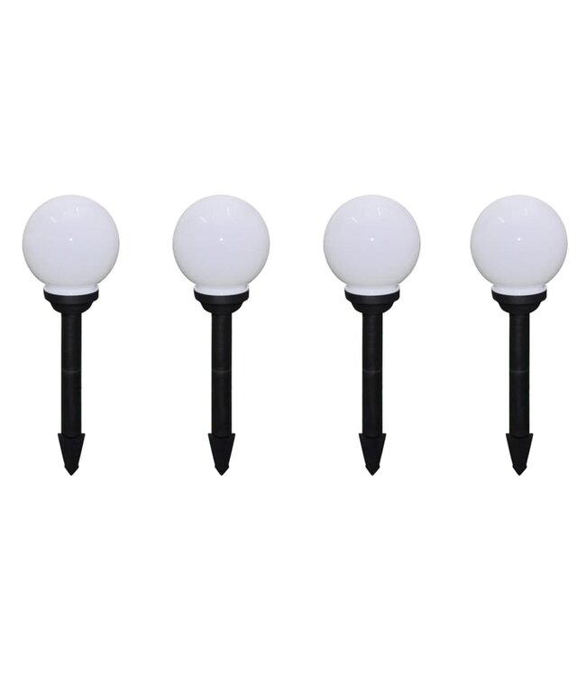 Tuinpadlampen 8 st met grondpin LED 15 cm