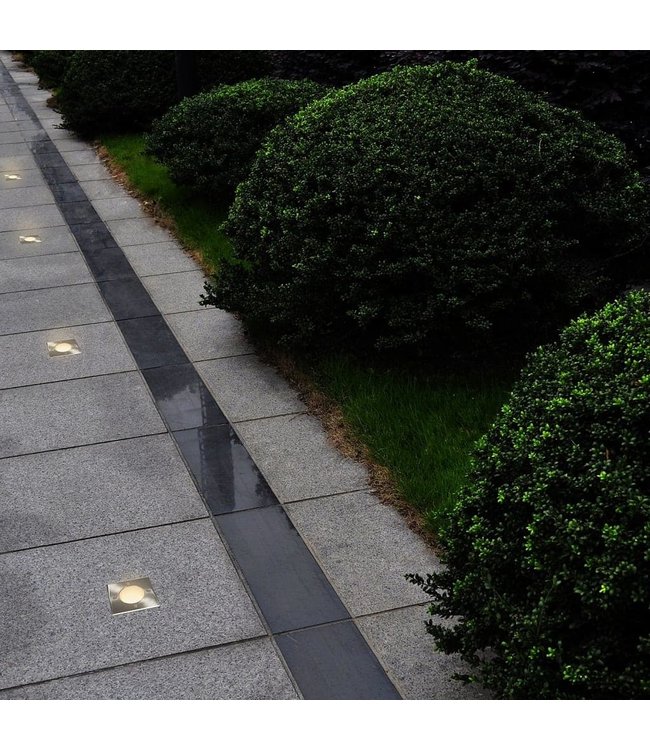 Grondspots voor buiten 12 st vierkant