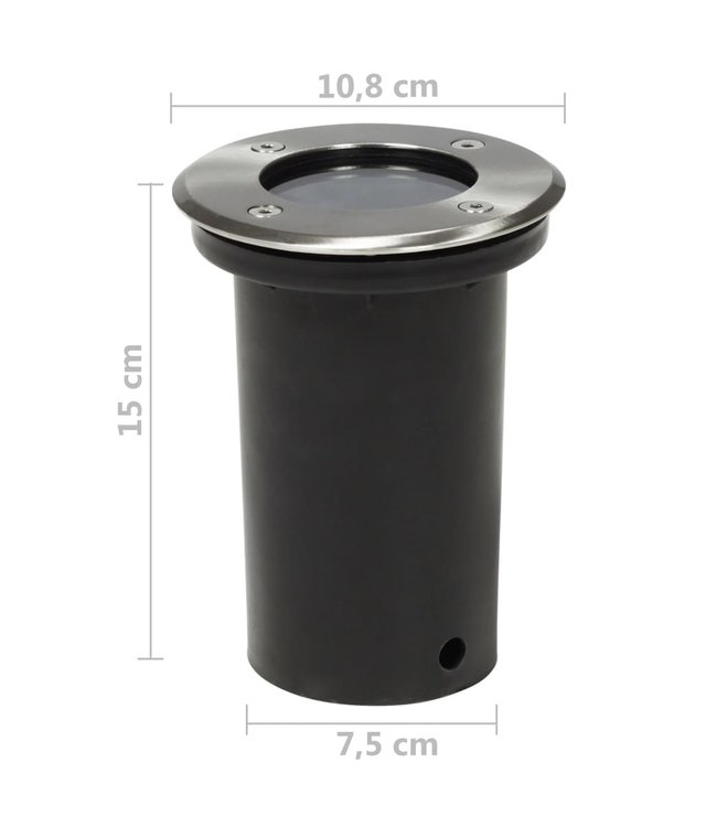 Grondspots voor buiten 12 st rond