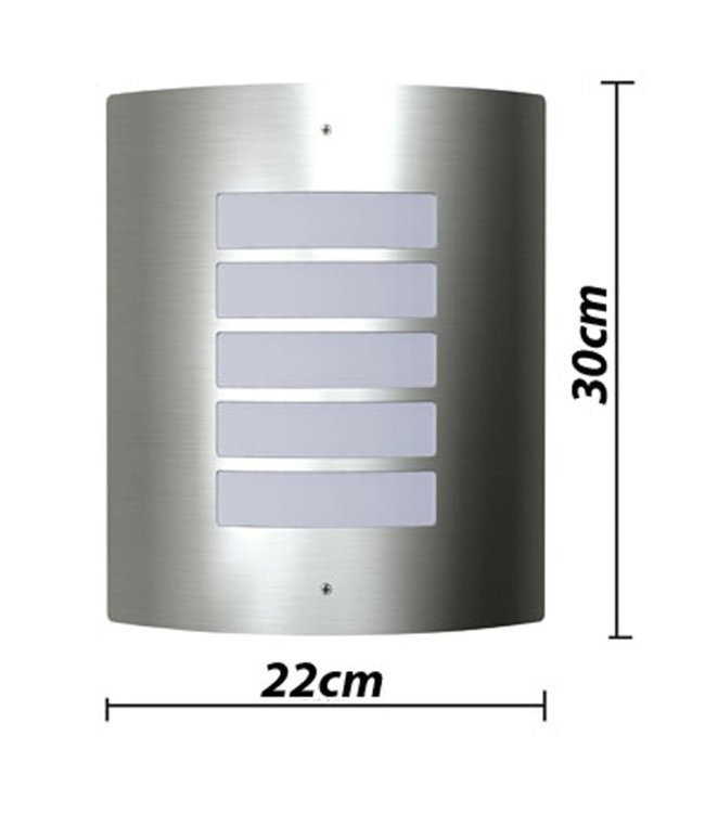Buitenlamp RVS Falerna 2 st