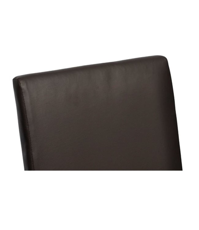 Eetkamerstoelen 2 st kunstleer bruin