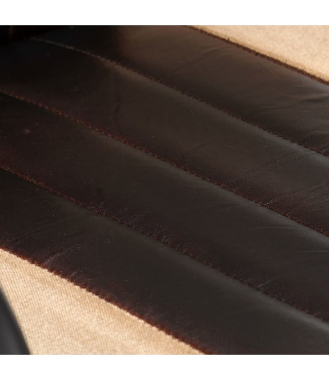 Eetkamerstoelen 2 st echt leer bruin