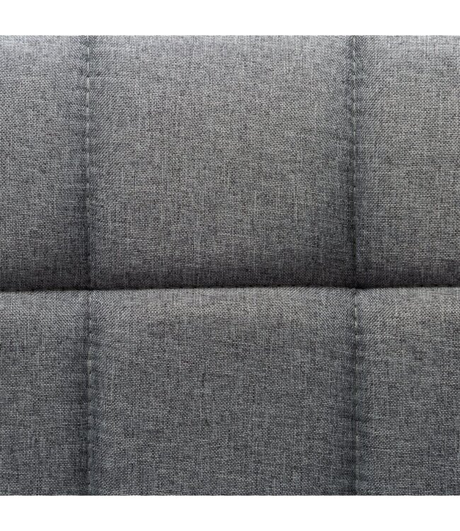 Eetkamerstoelen draaibaar 2 st stof lichtgrijs