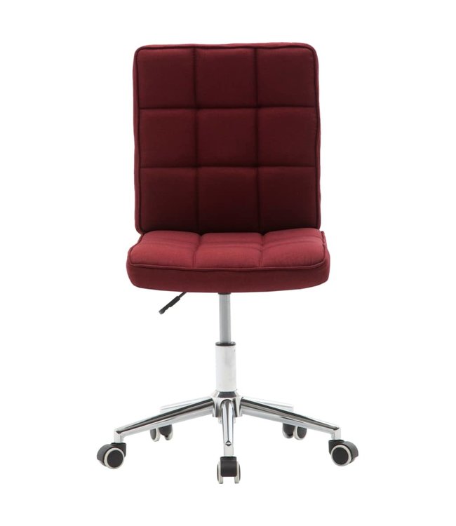 Eetkamerstoelen 2 st stof wijnrood