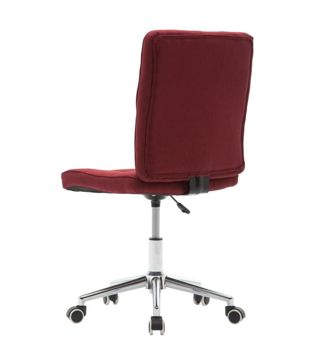 Eetkamerstoelen 2 st stof wijnrood