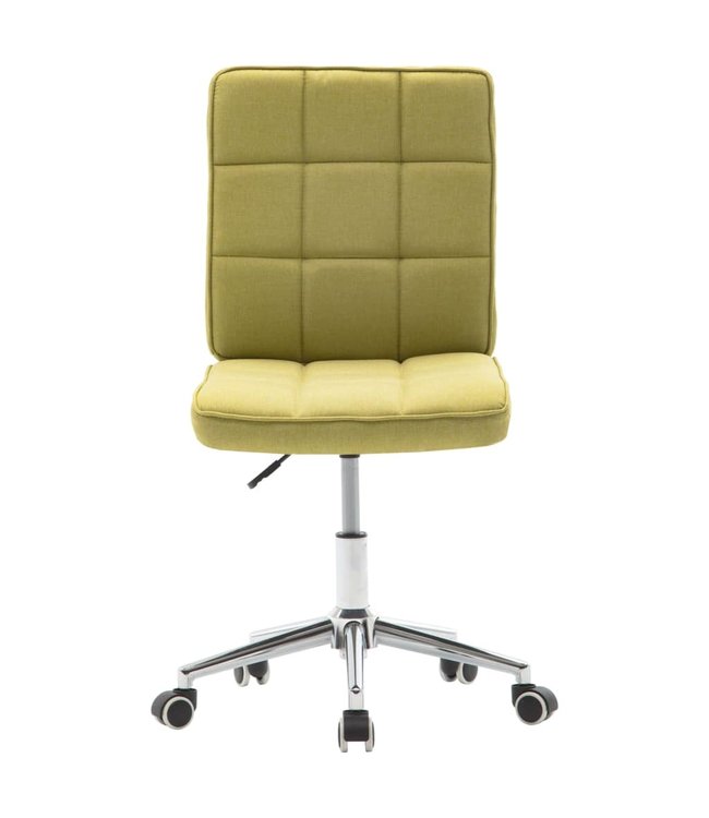 Eetkamerstoelen 2 st stof groen
