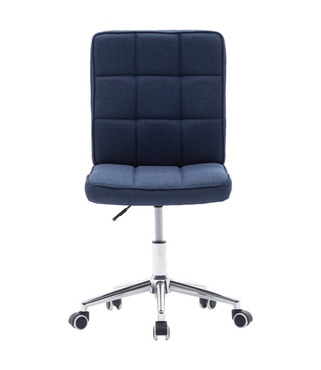 Eetkamerstoelen 2 st stof blauw