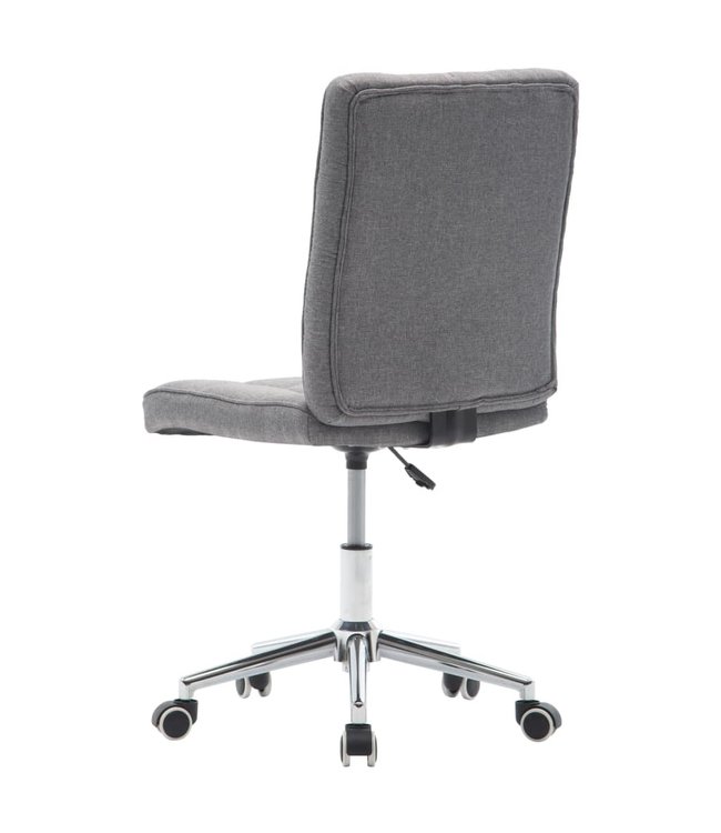 Eetkamerstoelen 2 st stof lichtgrijs