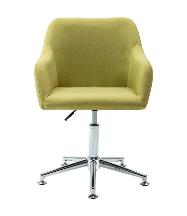 Eetkamerstoelen draaibaar 2 st stof groen