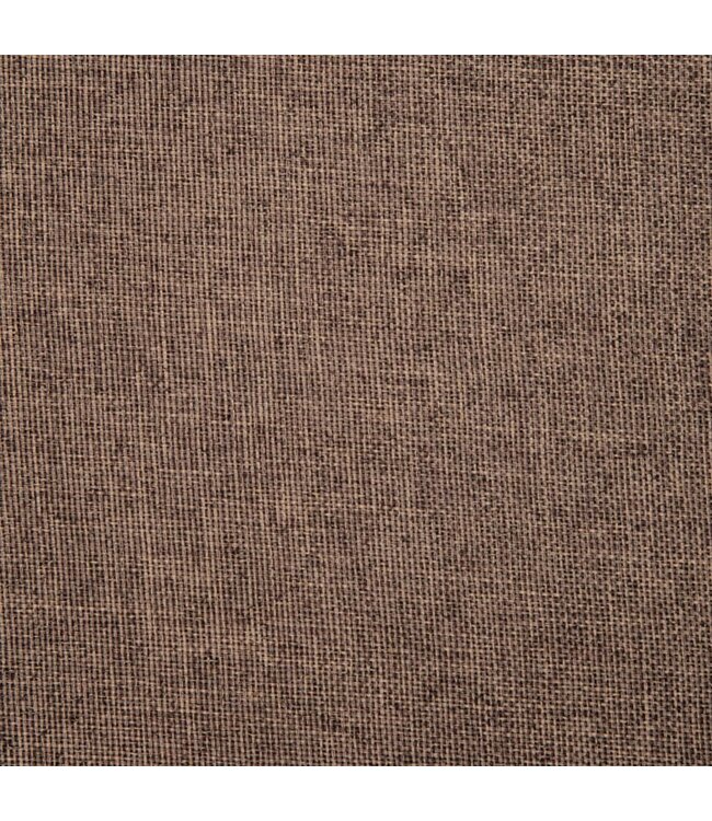 Eetkamerstoelen draaibaar 2 st stof bruin