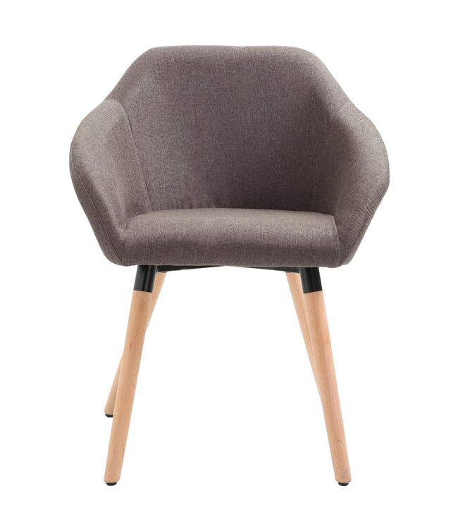 Eetkamerstoel stof taupe