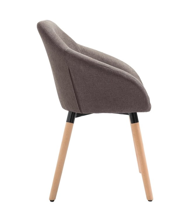 Eetkamerstoel stof taupe