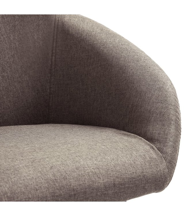 Eetkamerstoel stof taupe