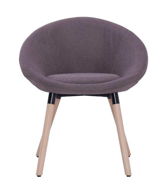 Eetkamerstoelen 2 st stof taupe