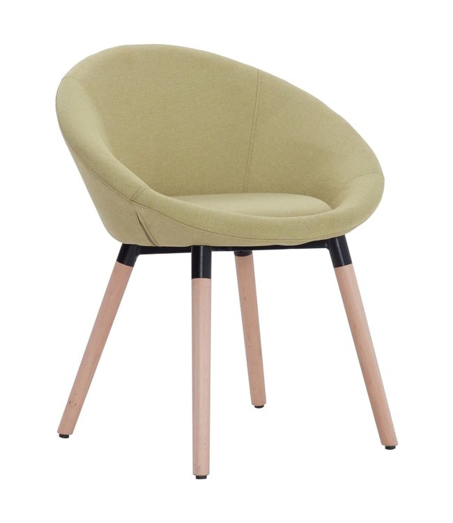 Eetkamerstoelen 2 st stof groen