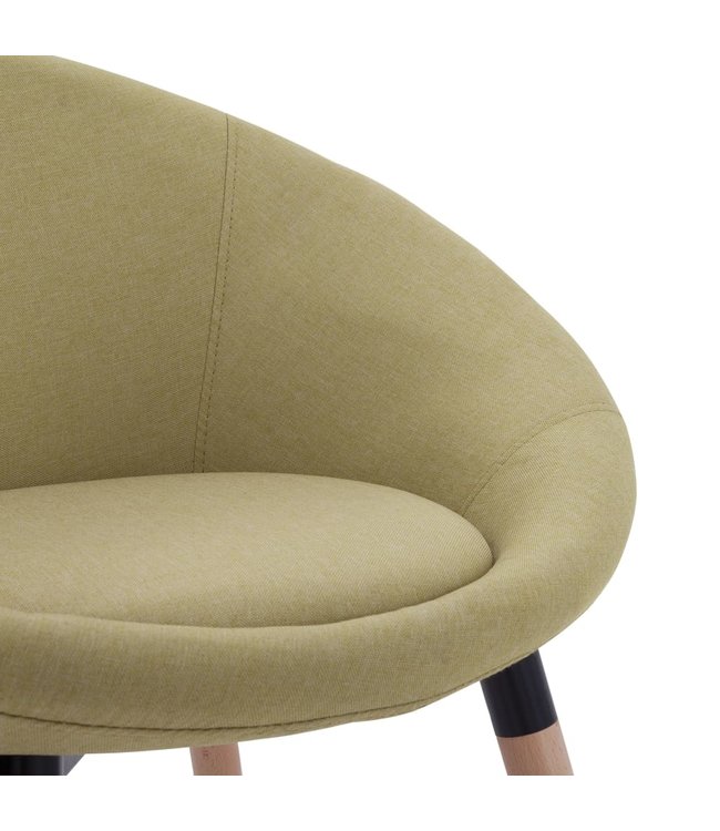 Eetkamerstoel stof groen