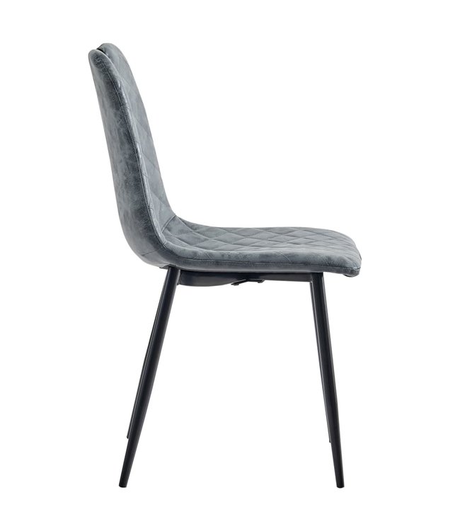 Eetkamerstoelen 4 st kunstleer zwart