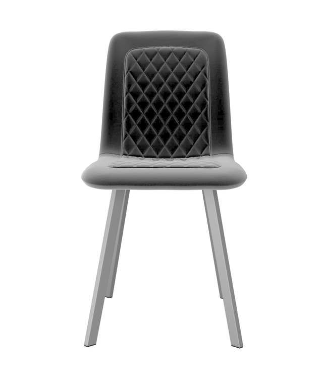 Eetkamerstoelen 2 st fluweel zwart