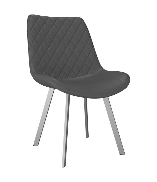 Eetkamerstoelen 2 st kunstleer zwart