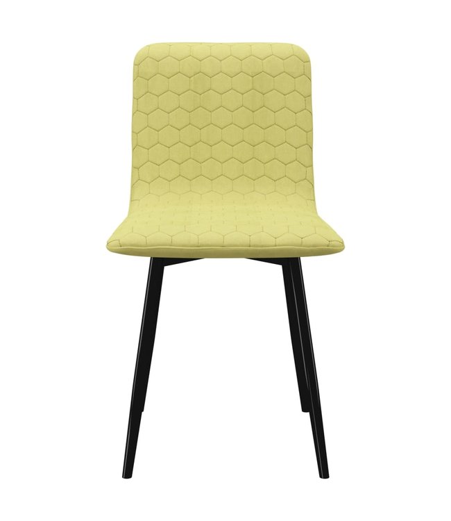 Eetkamerstoelen 2 st stof groen
