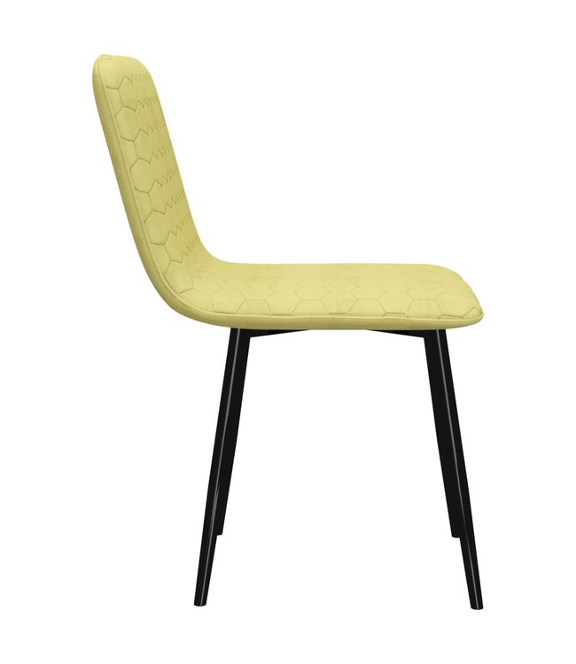 Eetkamerstoelen 2 st stof groen
