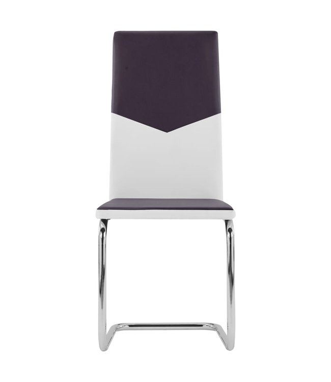 Eetkamerstoelen 4 st kunstleer bruin