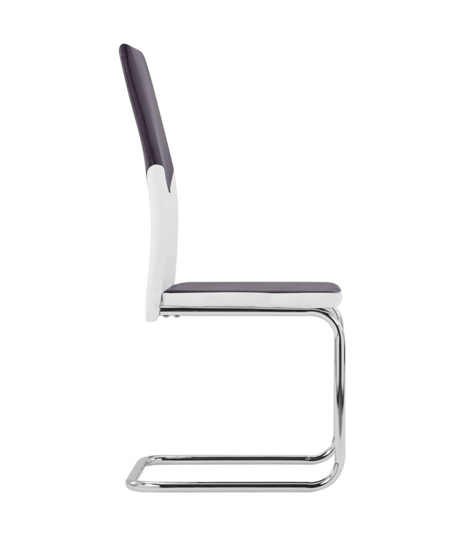 Eetkamerstoelen 4 st kunstleer bruin
