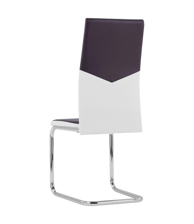 Eetkamerstoelen 4 st kunstleer bruin