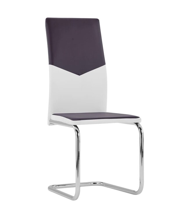 Eetkamerstoelen 2 st kunstleer bruin