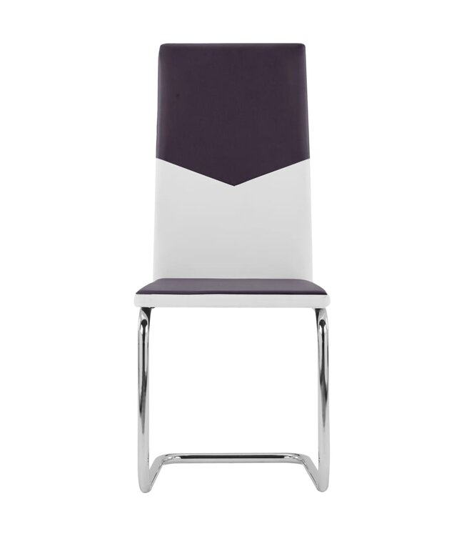 Eetkamerstoelen 2 st kunstleer bruin