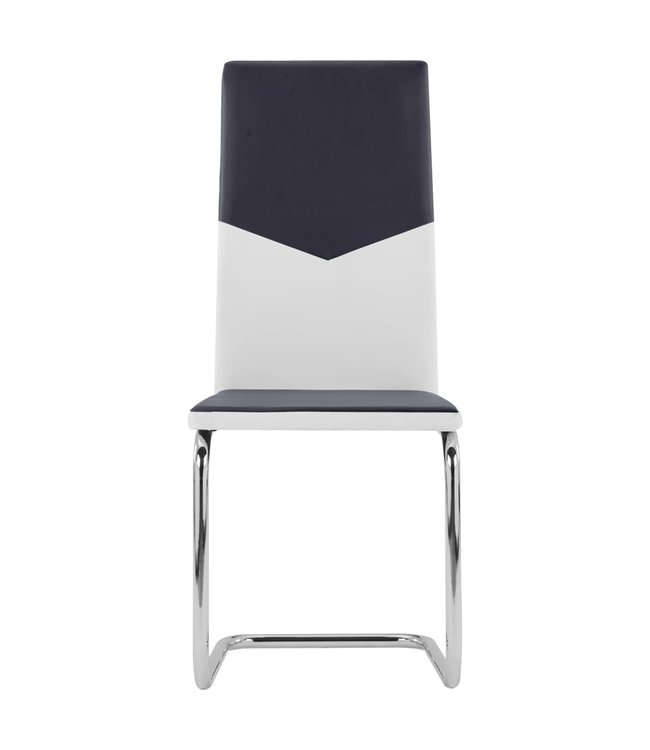 Eetkamerstoelen 4 st kunstleer zwart