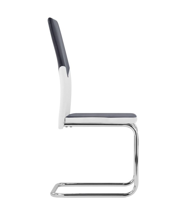 Eetkamerstoelen 4 st kunstleer zwart