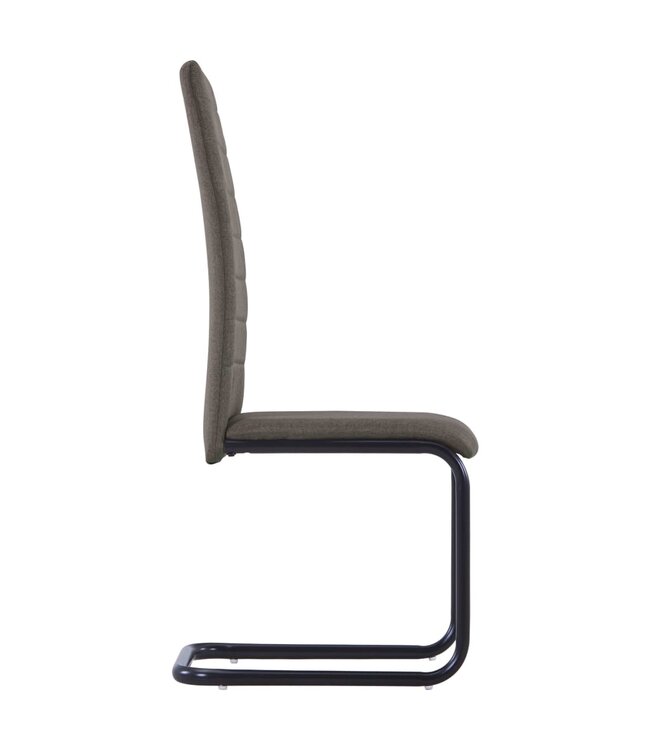 Eetkamerstoelen 4 st stof taupe