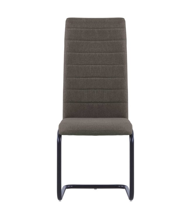 Eetkamerstoelen 2 st stof taupe