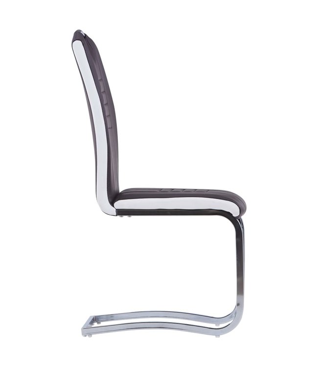 Eetkamerstoelen 2 st kunstleer bruin