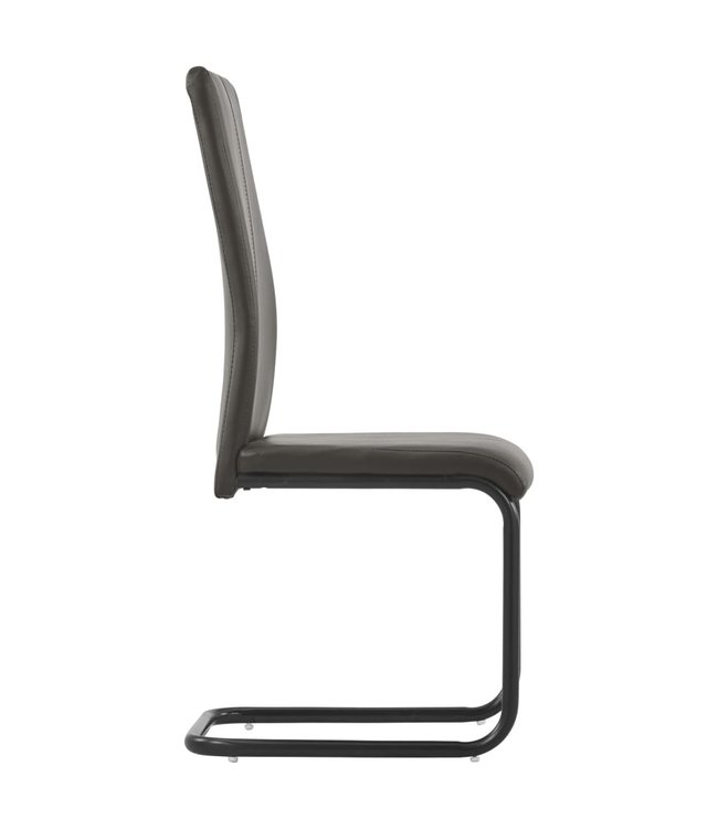 Eetkamerstoelen 4 st kunstleer bruin