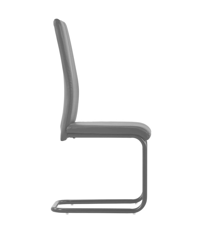 Eetkamerstoelen 4 st kunstleer zwart