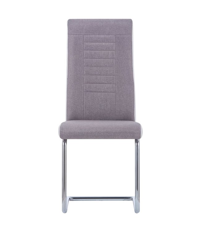 Eetkamerstoelen 4 st stof taupe