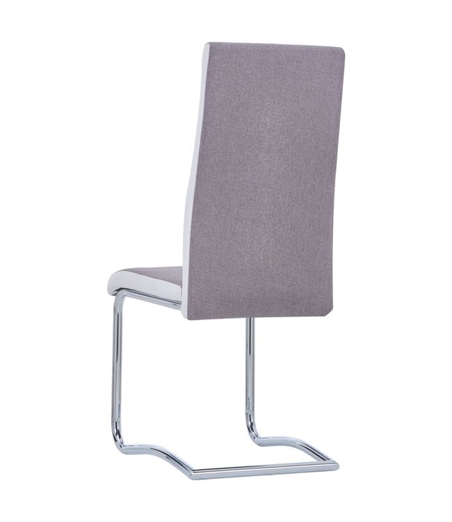 Eetkamerstoelen 4 st stof taupe