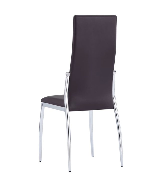 Eetkamerstoelen 2 st kunstleer bruin