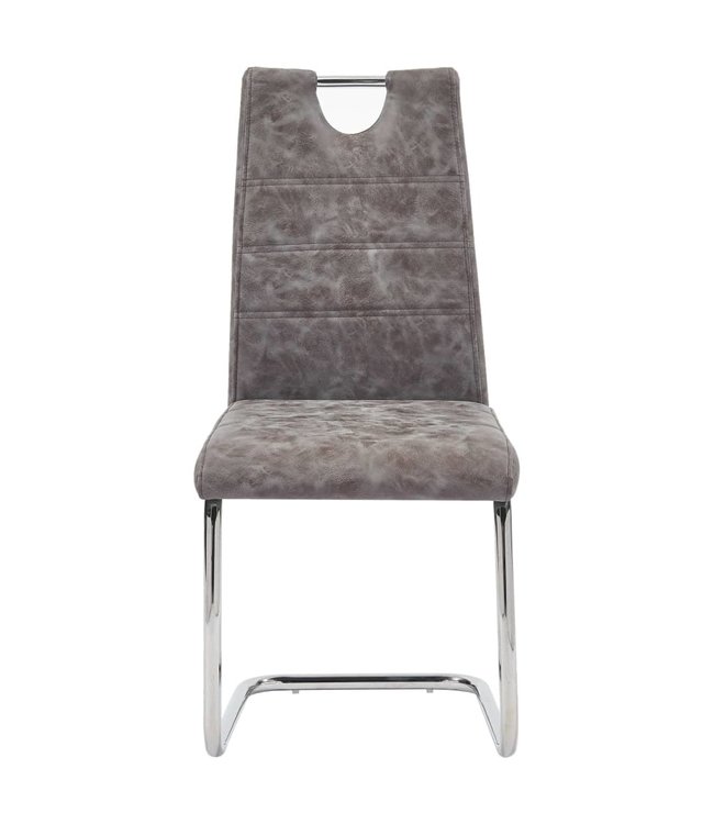 Eetkamerstoelen 2 st kunstleer bruin
