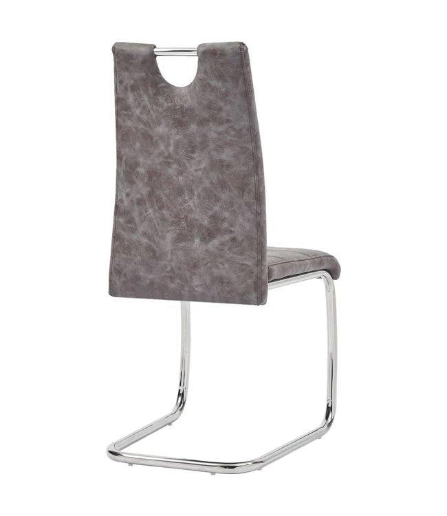 Eetkamerstoelen 2 st kunstleer bruin