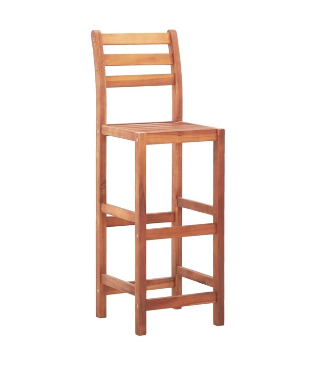 Barstoelen 4 st massief acaciahout