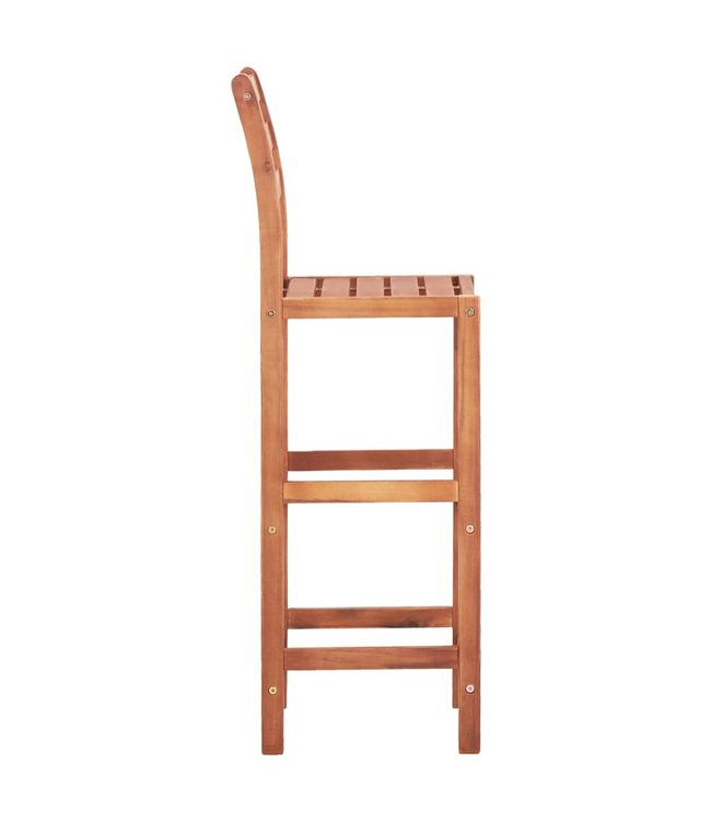 Barstoelen 4 st massief acaciahout