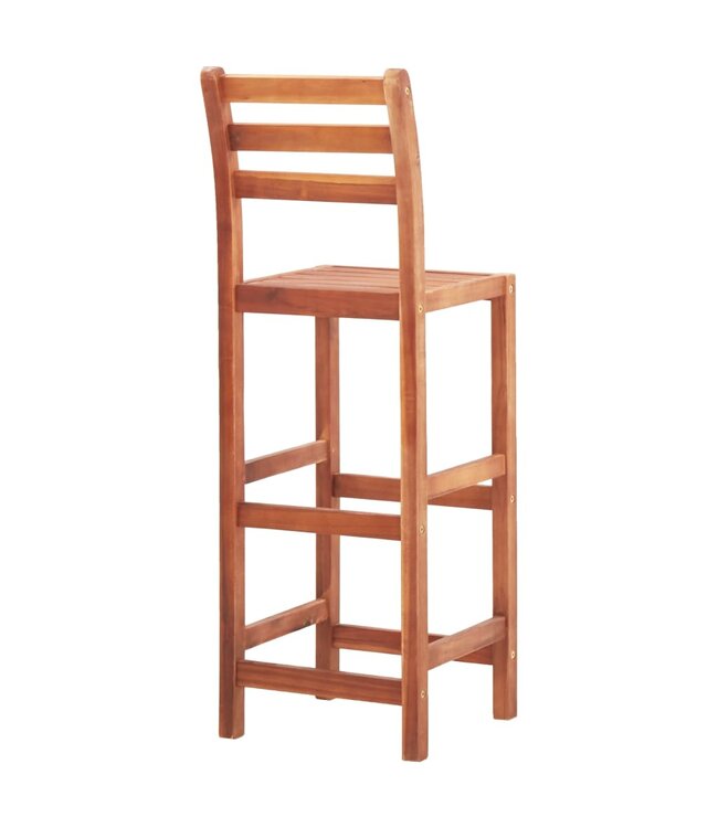Barstoelen 4 st massief acaciahout