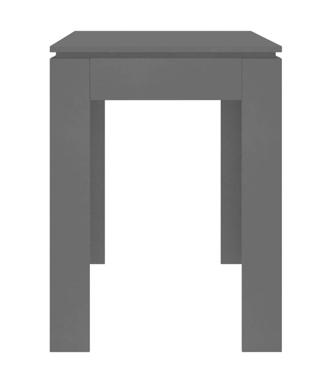 Eettafel 120x60x76 cm spaanplaat zwart