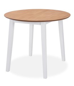 Eettafel inklapbaar rond MDF wit