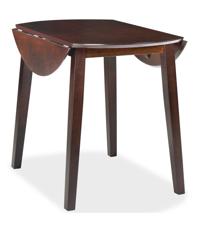 Eettafel inklapbaar rond MDF bruin