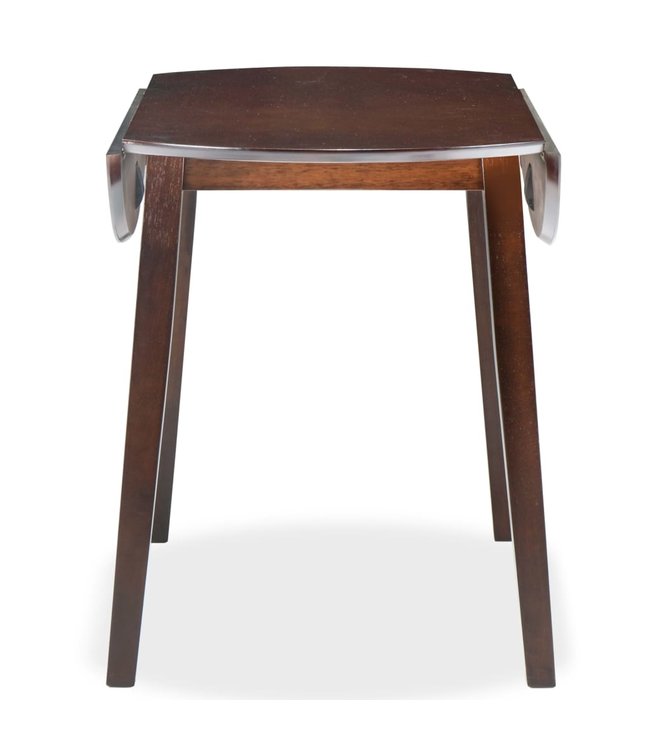 Eettafel inklapbaar rond MDF bruin